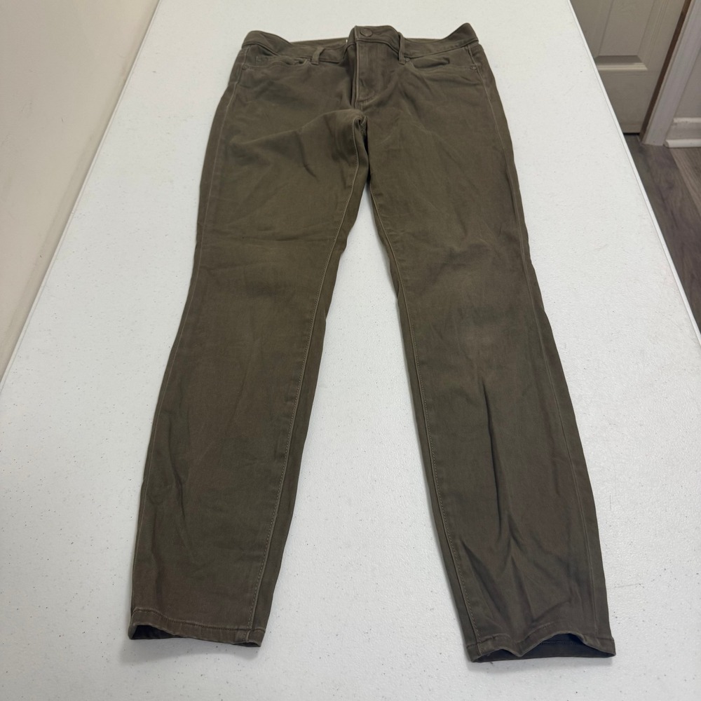 Ann Taylor‎ LOFT Womens Legging Pants Olive Green Size 29/8 Stretch Skinny Slim